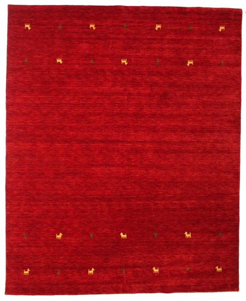 Gabbeh Loom Two Lines 240X290 Large Red Wool Rug