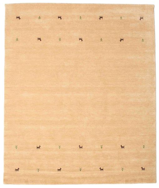  240X290 Groß Gabbeh Loom Two Lines Teppich - Beige Wolle