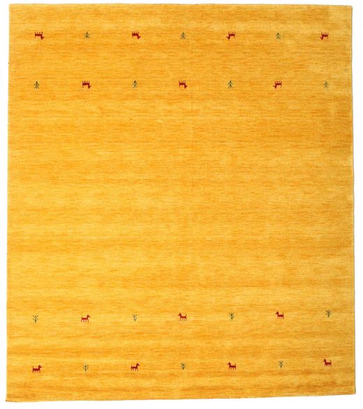  Wool Rug 240X290 Gabbeh Loom Two Lines Yellow Large