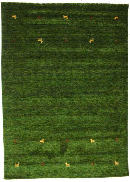  Wool Rug 160X230 Gabbeh Loom Two Lines Green