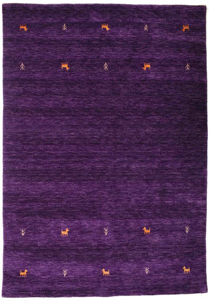 Wool Rug 160X230 Gabbeh Loom Two Lines Purple