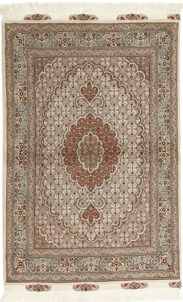 100X150 Alfombra Oriental Tabriz 50 Raj Marrón/Beige ( Persia/Irán) Carpetvista