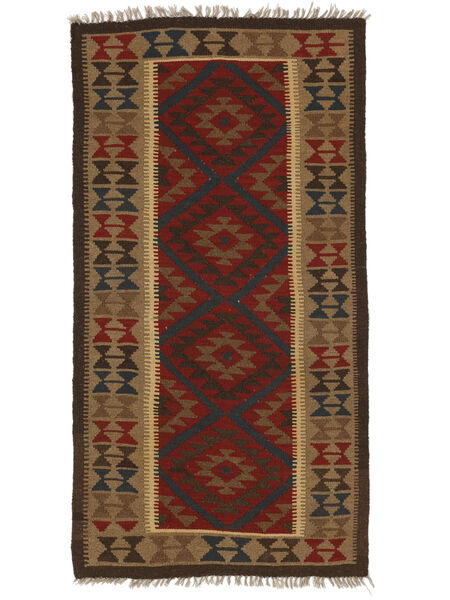 103X193 Kelim Maimane Teppich Orientalischer Braun/Orange (Wolle, Afghanistan) Carpetvista