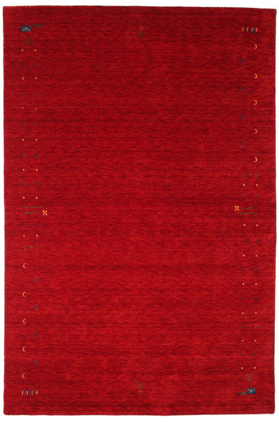  190X290 Γκάμπεθ Loom Frame Χαλι - Κόκκινα Μαλλί