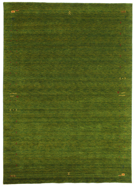  Covor Lână 240X340 Gabbeh Loom Frame Verde Mare