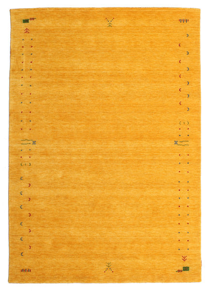  190X290 Gabbeh Loom Frame Rug - Yellow Wool