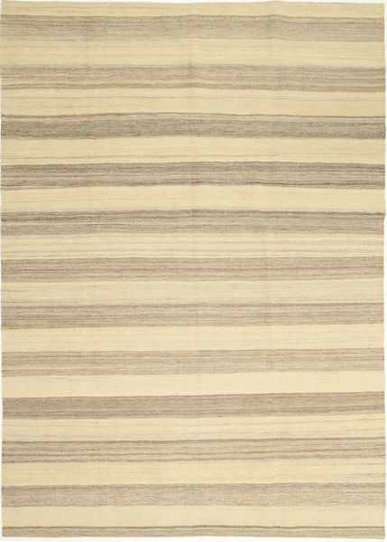 174X246 Kelim Modern Teppich Moderner Beige/Orange (Wolle, Persien/Iran) Carpetvista