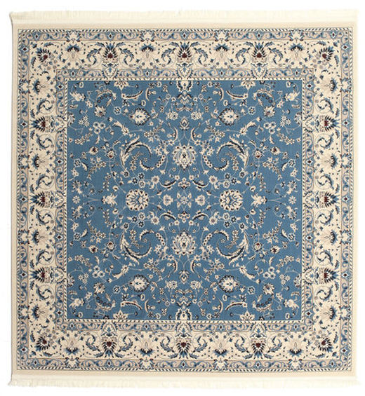 オリエンタル 300X300 Nain Florentine ライトブルー 正方形 ラグ 大 絨毯