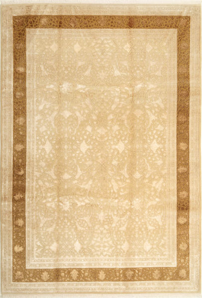220X320 Tabriz Royal Magic Rug Oriental Beige/Orange (Wool, India) Carpetvista
