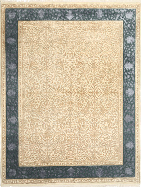 Tabriz Royal Magic Rug 198X253 Beige/Grey Wool, India Carpetvista