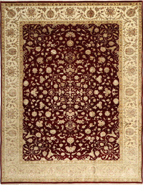244X315 Alfombra Tabriz Royal Magic Oriental Beige/Rojo Oscuro (Lana, India) Carpetvista