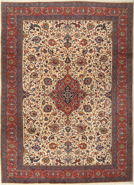  Orientalsk Sarough Teppe 255X355 Rød/Beige Stort Ull, Persia/Iran Carpetvista