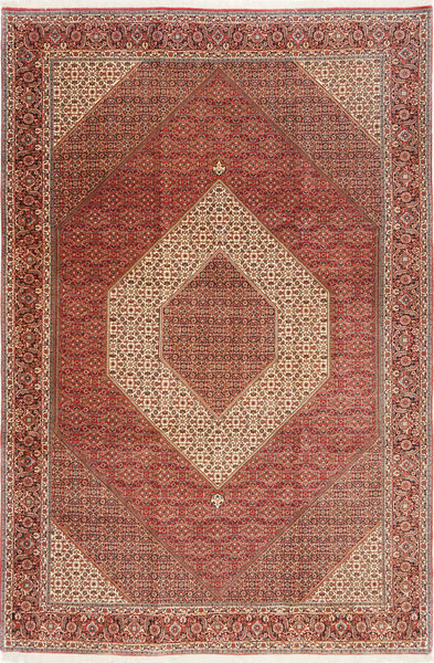 255X380 絨毯 ビジャー オリエンタル 茶色/レッド 大きな (ウール, ペルシャ/イラン) Carpetvista
