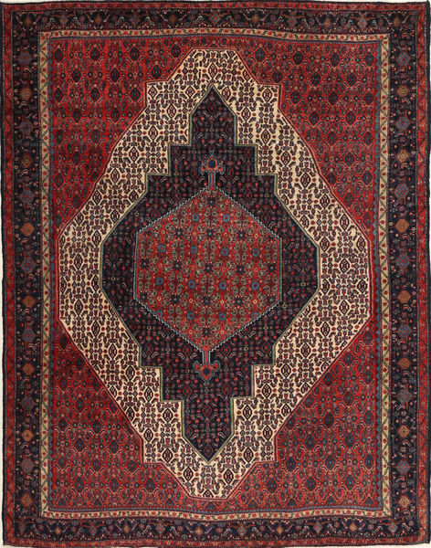 Koberec Orientální Senneh 230X310 Tmavě Červená/Červená (Vlna, Persie/Írán)