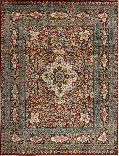 絨毯 タブリーズ 279X371 茶色/ベージュ 大きな (ウール, ペルシャ/イラン)