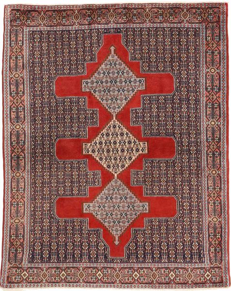 Senneh Rug Rug 122X156 Wool, Persia/Iran Carpetvista