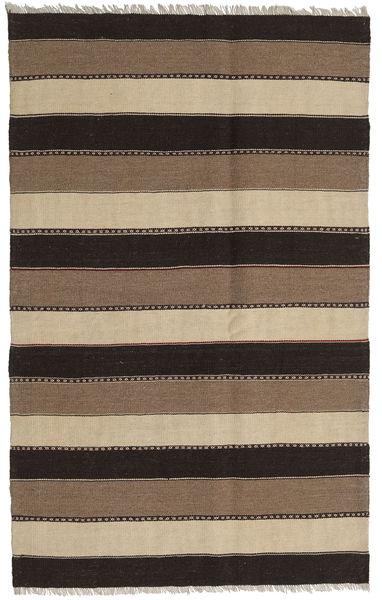 129X197 絨毯 キリム オリエンタル 茶色/ベージュ (ウール, ペルシャ/イラン) Carpetvista