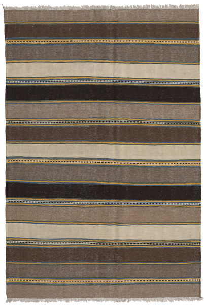 135X200 Kilim Rug Oriental Brown/Orange (Wool, Persia/Iran) Carpetvista