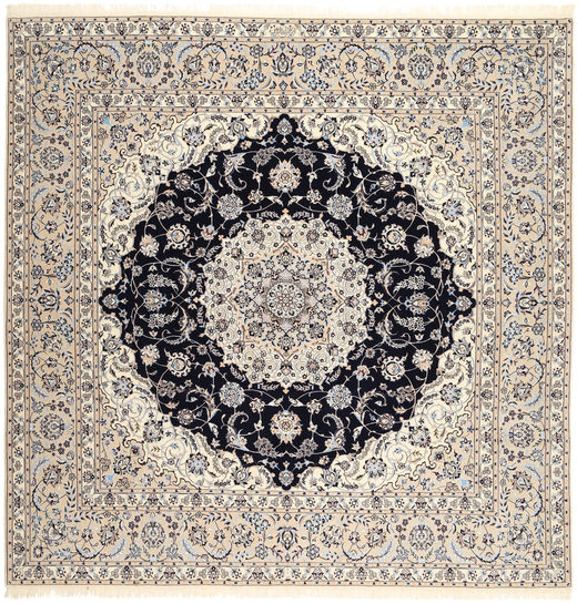 257X260 絨毯 ナイン 6La Habibian オリエンタル 正方形 ベージュ/ライトグレー 大きな (ペルシャ/イラン) Carpetvista