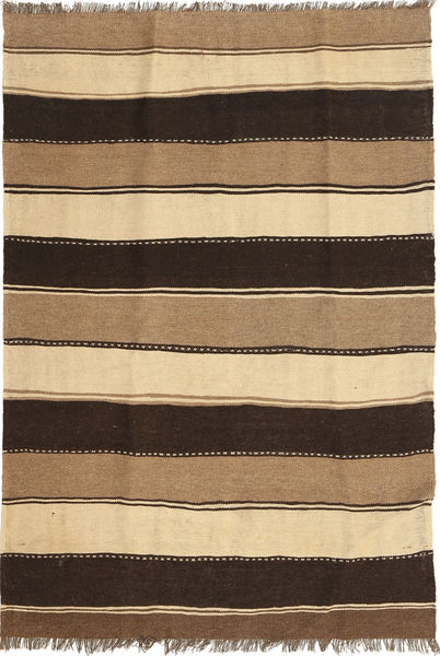 137X200 Kilim Rug Oriental Brown/Beige (Wool, Persia/Iran) Carpetvista