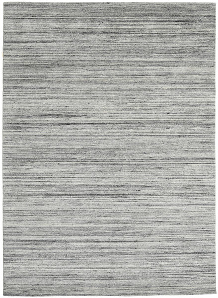  240X340 Plain (Single Colored) Large Mazic Rug - Grey Wool
