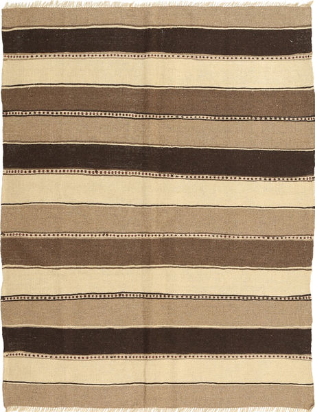  Perzisch Kelim Vloerkleed 152X196 Beige/Bruin (Wol, Perzië/Iran)