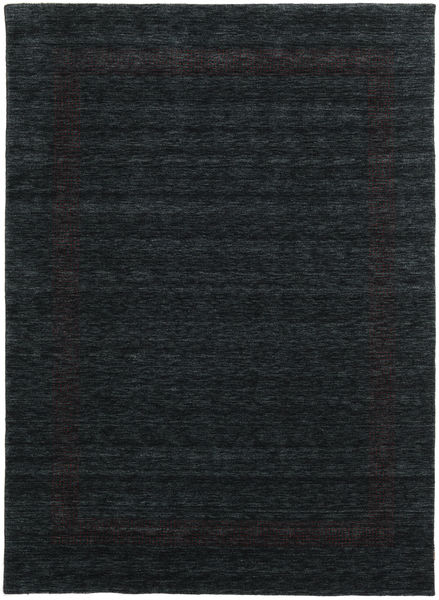  Wool Rug 210X290 Handloom Gabba Black/Grey