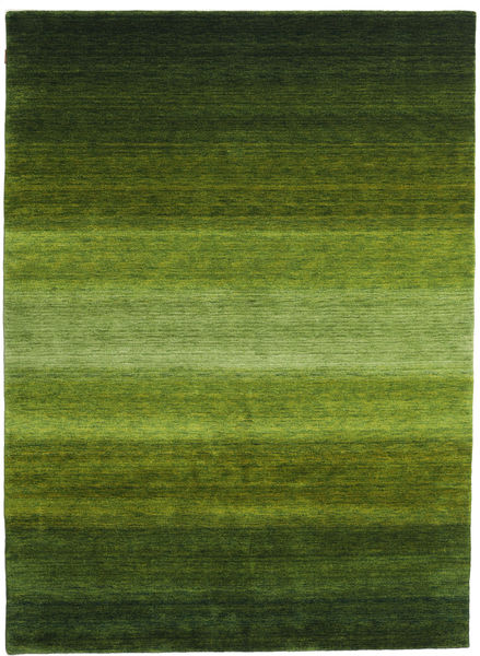 Tapete Gabbeh Rainbow - Verde 210X290 Verde (Lã, Índia)