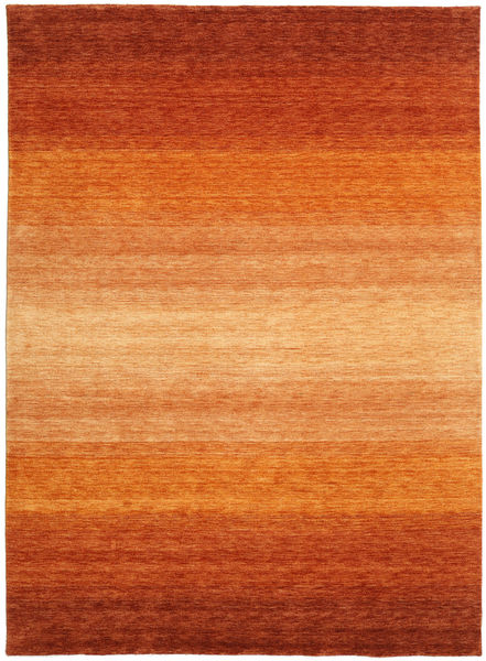  240X340 Large Gabbeh Rainbow Rug - Rust Red Wool