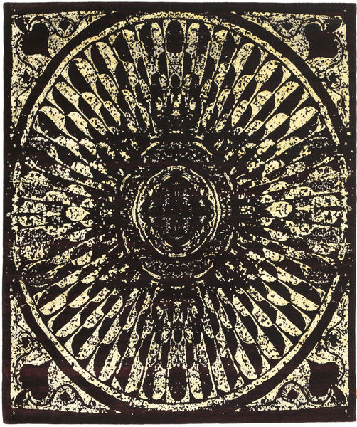 249X302 Roma Modern Collection Teppich Moderner Braun/Gelb (Wolle, Indien) Carpetvista