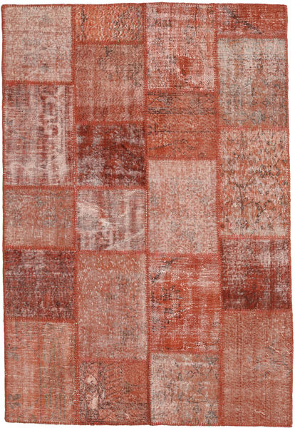  Patchwork Rug 158X230 Wool Orange/Red Small Carpetvista