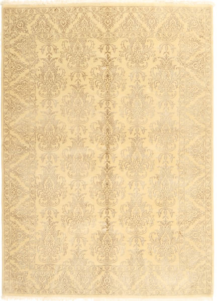  Orientalischer Täbriz Royal Teppich 172X238 Beige Wolle, Indien Carpetvista