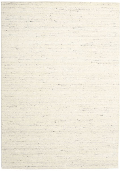 Mazic 240X340 Nagy Krémfehér/Természetes Fehér Egyszínű Gyapjúszőnyeg