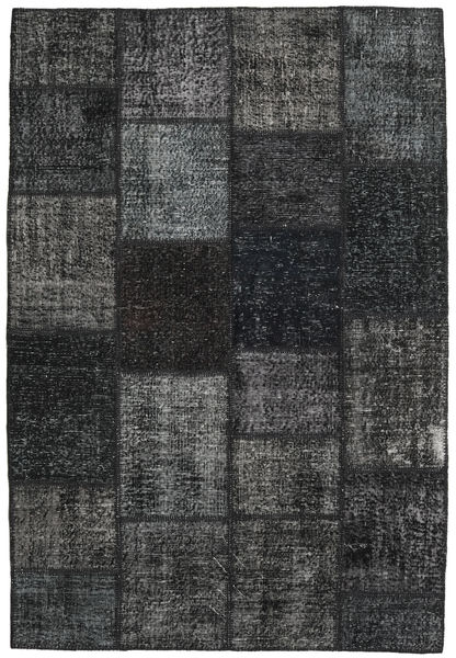 157X231 Patchwork Rug Modern Dark Grey/Grey (Wool, Turkey) Carpetvista