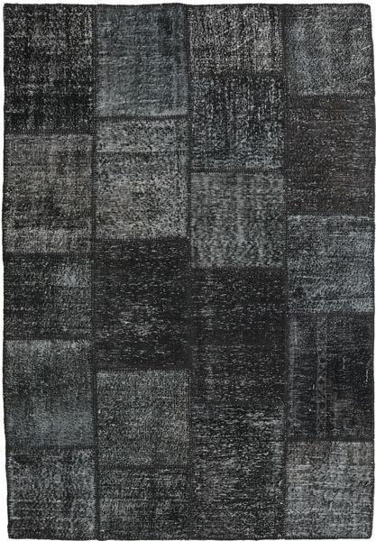 Patchwork Teppich 157X233 Dunkelgrau/Grau Wolle, Türkei Carpetvista