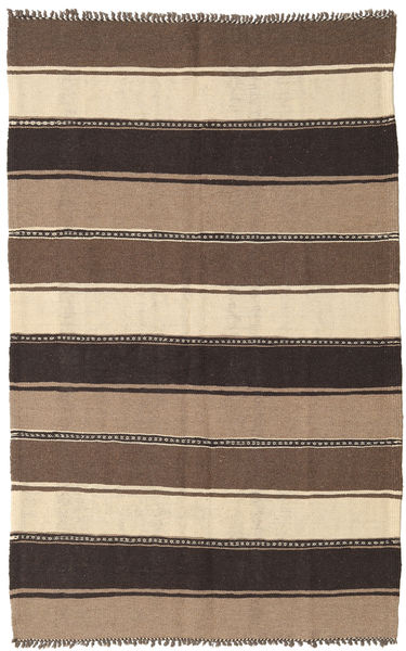 絨毯 キリム 130X205 茶色/ベージュ (ウール, ペルシャ/イラン)
