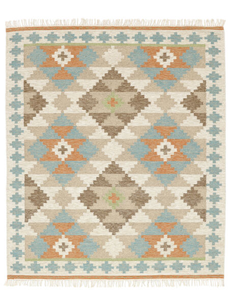 Summer Kilim Rug - Beige/Orange 240X300 Beige/Orange Wool, India