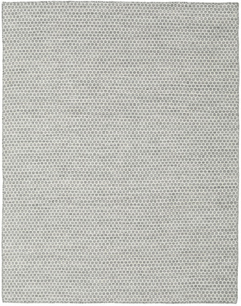 Kelim Honey Comb Teppich - Grau 190X240 Grau Wolle, Indien