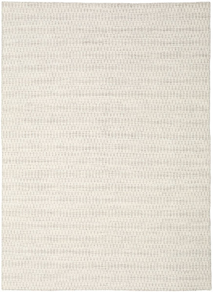 210X290 Kelim Long Stitch Teppich - Beige Moderner Beige (Wolle, Indien)