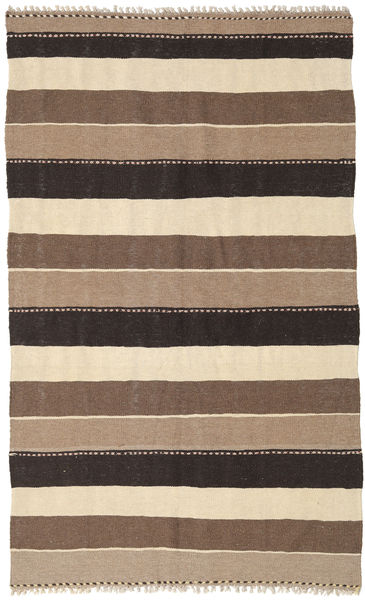  125X205 Striped Small Kilim Rug Wool, Carpetvista