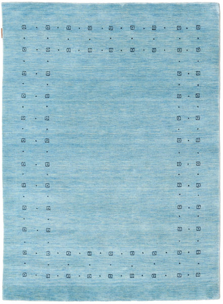 Loribaf Loom Fine Delta 140X200 Small Light Blue Plain (Single Colored) Wool Rug