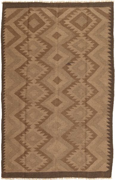 絨毯 オリエンタル キリム 157X241 オレンジ/茶色 (ウール, ペルシャ/イラン)