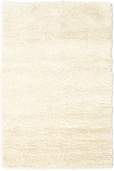 Stick Saggi 120X180 Pequeno Branco Pérola Cor Única Tapete Lã