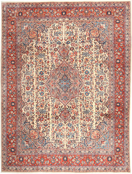  Persialainen Sarough Matot 294X390 Beige/Punainen Carpetvista