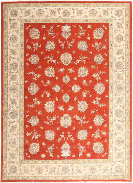  296X403 Tabriz 50 Raj With Silk Rug Beige/Red Persia/Iran