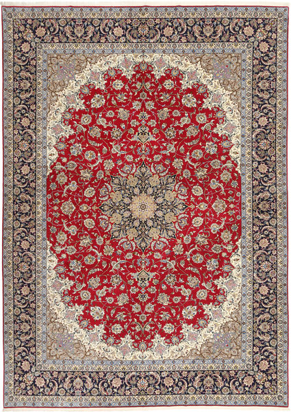  300X417 Medaillon Groß Isfahan Seidenkette Teppich Wolle