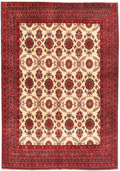 Afghan Khal Mohammadi Teppich 197X290 Rot/Beige Wolle, Afghanistan