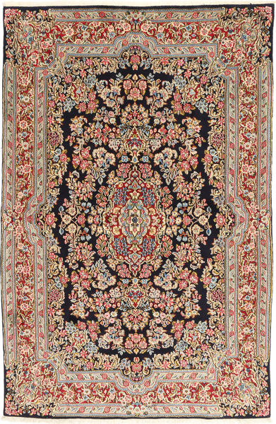 155X243 Alfombra Kerman Oriental Marrón/Beige (Lana, Persia/Irán) Carpetvista