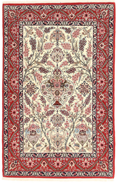  117X180 小 イスファハン 絹の縦糸 絨毯