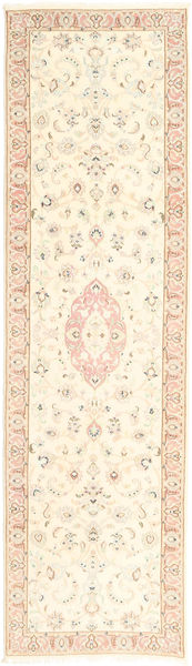  Tabriz 50 Raj Rug 80X298 Persian Wool Beige Small